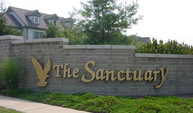 The Sanctuary in Perrysburg Ohio community sign.