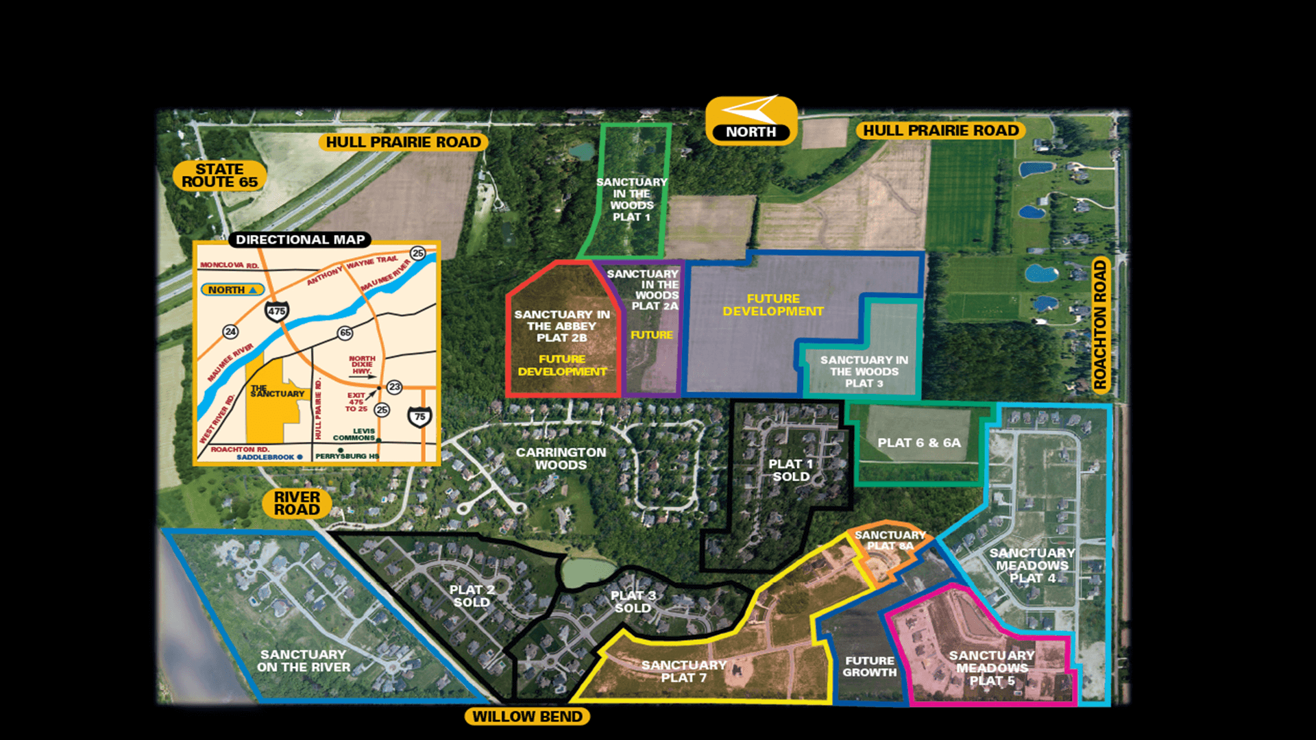 The Sanctuary Perrysburg, extra large lots for new home building in Perrysburg, Ohio.