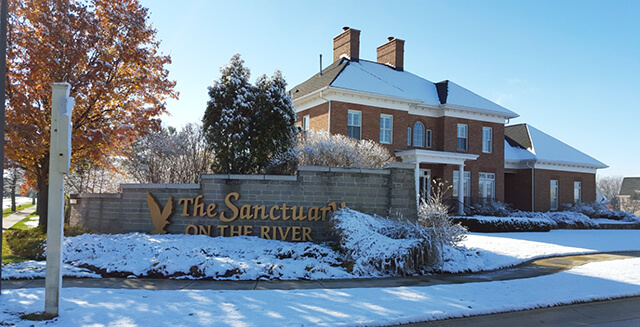 The Sanctuary in Perrysburg Ohio community sign.